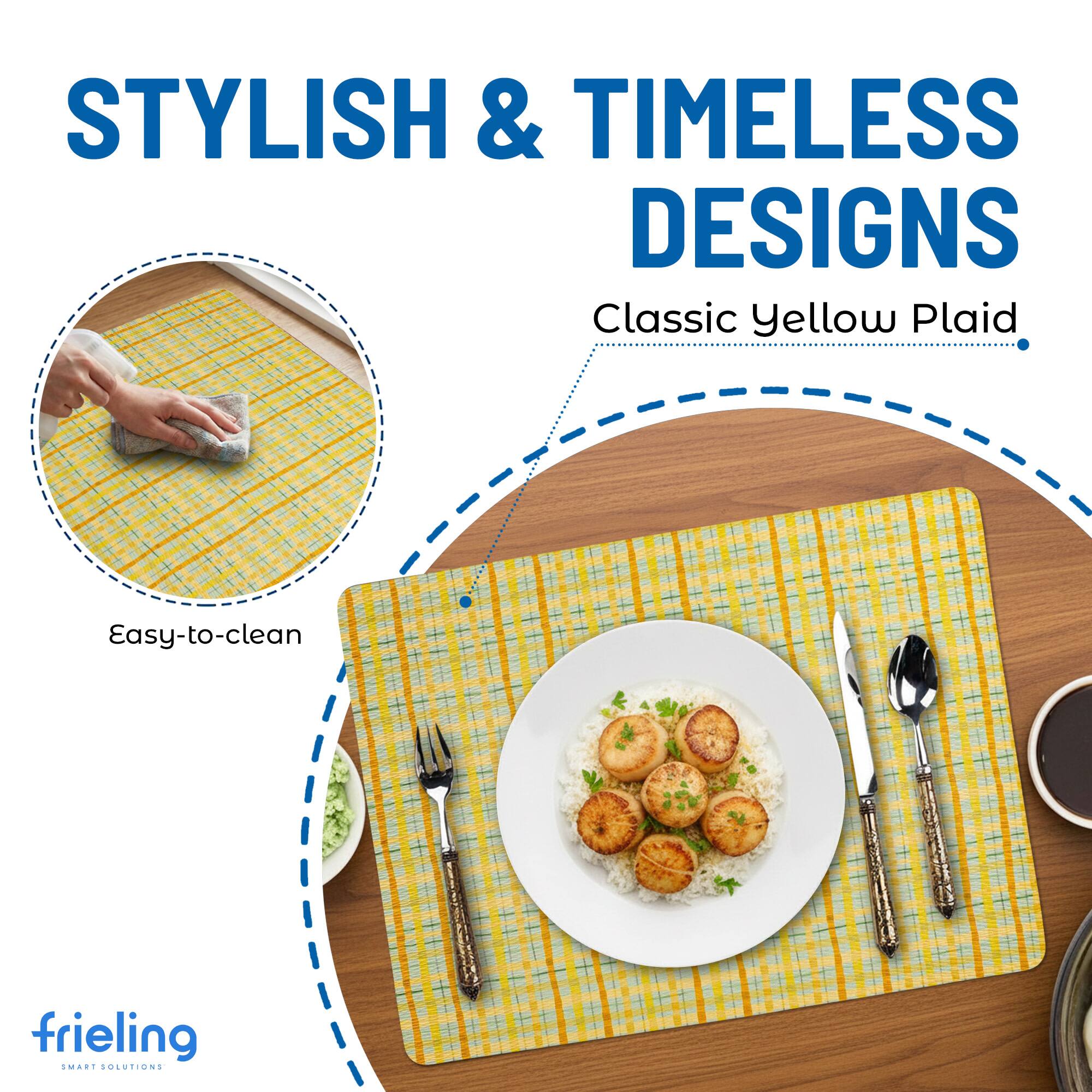 STYLISH & TIMELESS DESIGNS  
Classic Yellow Plaid  
Easy-to-clean  
frieling  
SMART SOLUTIONS