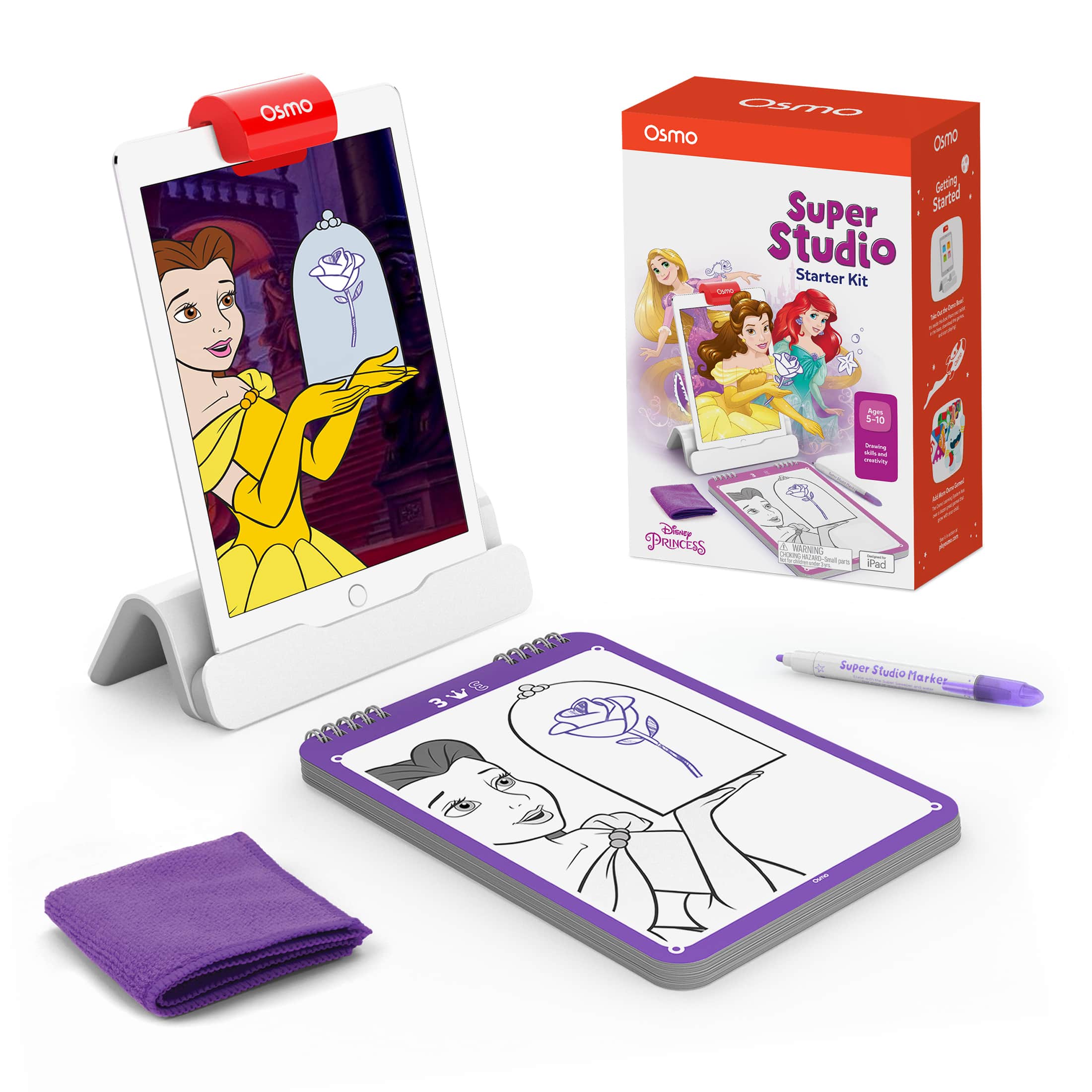 Front. Osmo - Super Studio Disney Princess Starter Kit for iPad - White.