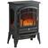 Front. Ecooso - 22"Portable Fireplace Heater,3-Sided Realistic Flame, Overheating Protection, Adjustable Temperature, 750W/1500W - Black.
