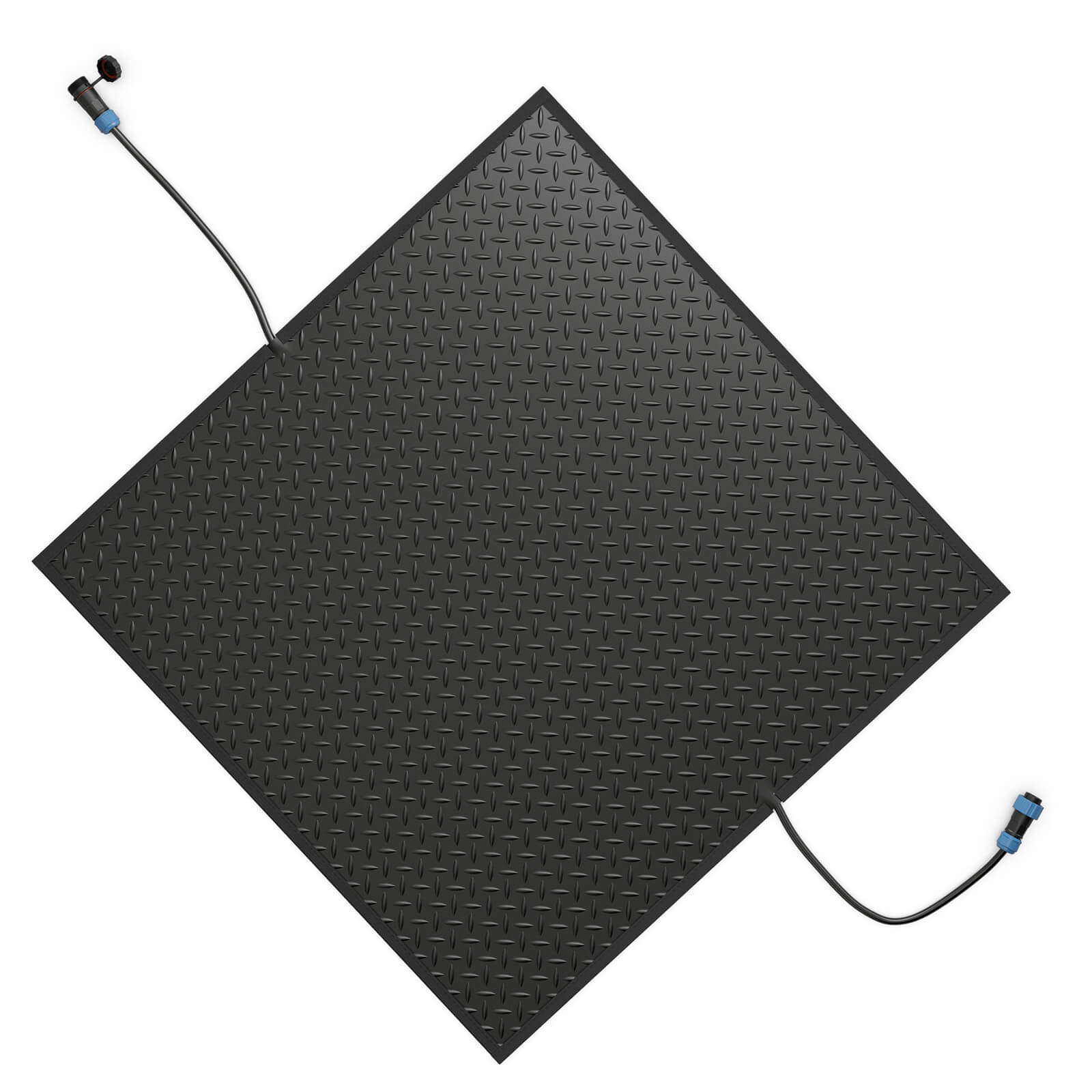 Front. Costway - 30" x 30" Heated Snow Melting Mat with 3 in/h Speed Non-Slip Rubber for Walkway - Black.