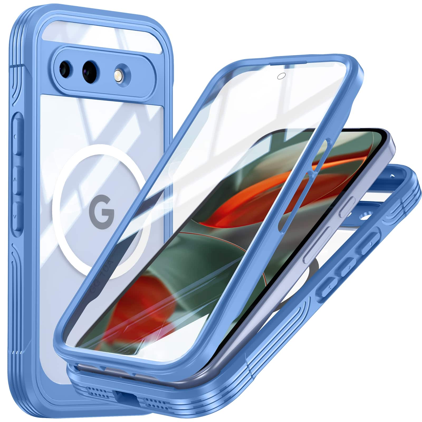 UUCOVER - Full Body Case for Google Pixel 10A, Shockproof Case Built-in Screen Protector Compatible with Mag Safe Cover - Blue price history on PriceWatchPro