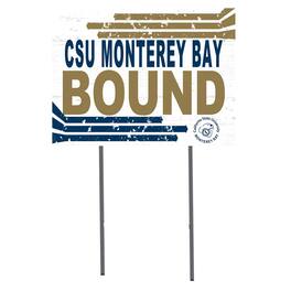 Jardine - Cal State Monterey Bay Otters 18" x 24" Team Yard Sign - White