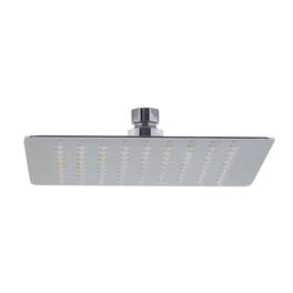 Alfi - Solid Polished Stainless Steel 8" Square Ultra Thin Rain Shower Head - Silver