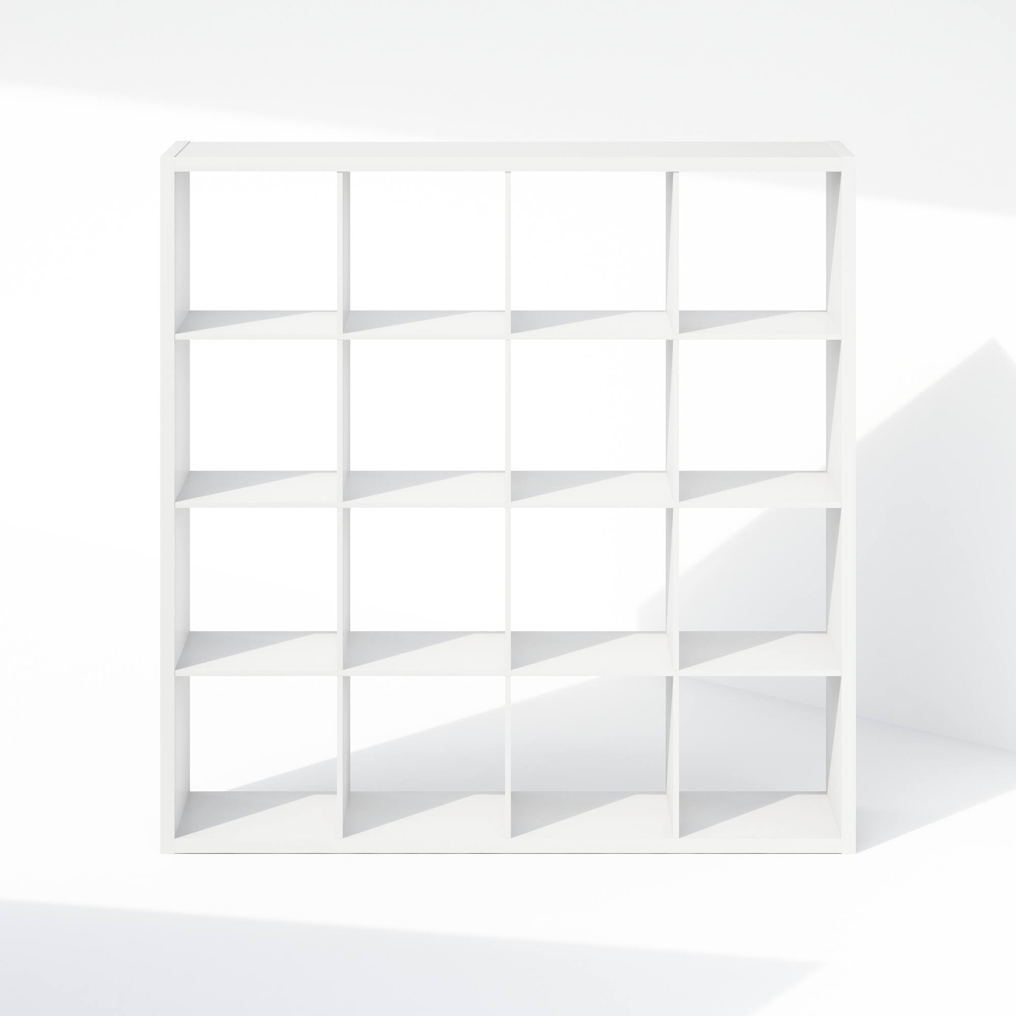 Alt View 2. Furinno - Cubic Open Back Multipurpose Clothing & Closet Storage Organizer Shelf, 16-Cube - White.