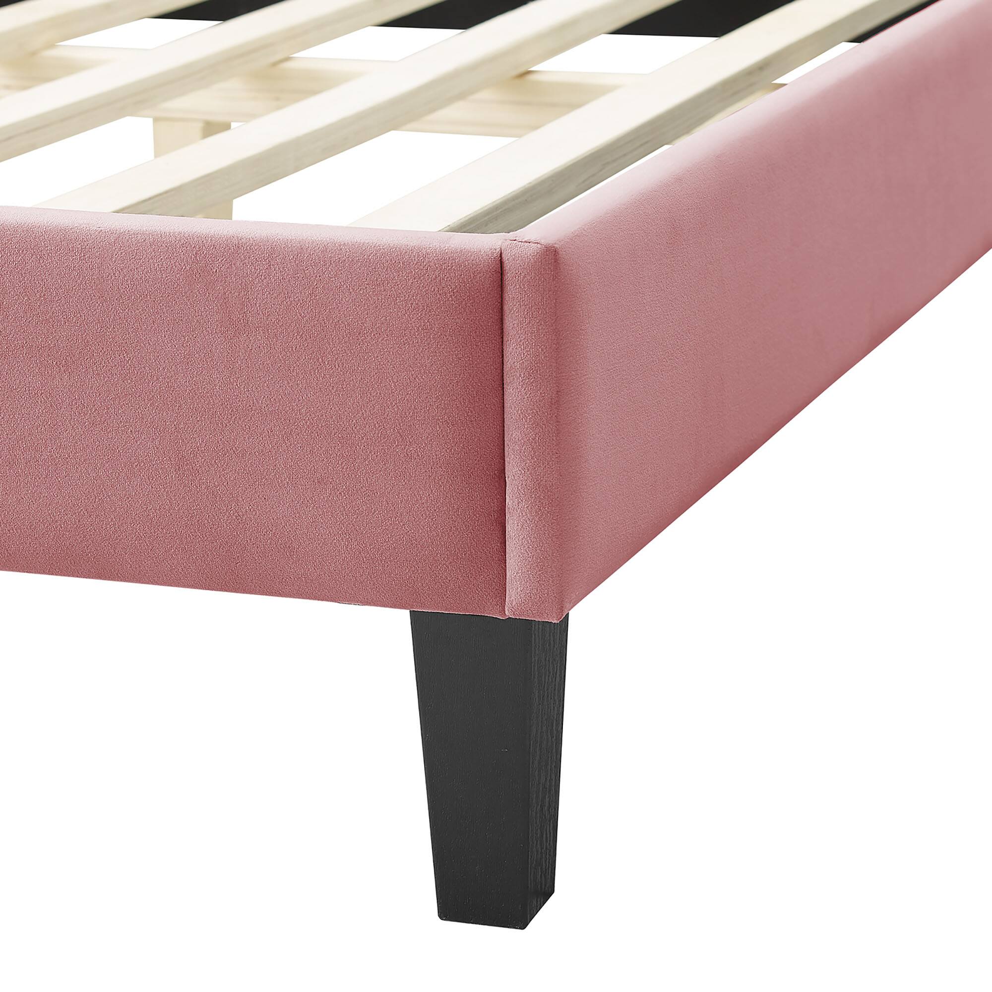 Alt View 9. Modway - Soleil Performance Velvet King Bed - Red.