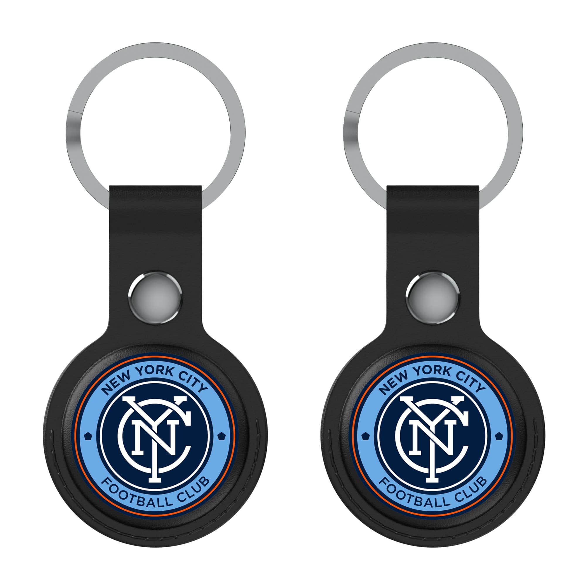 Keyscaper - New York City FC Two-Pack Insignia AirTag Holders - Black