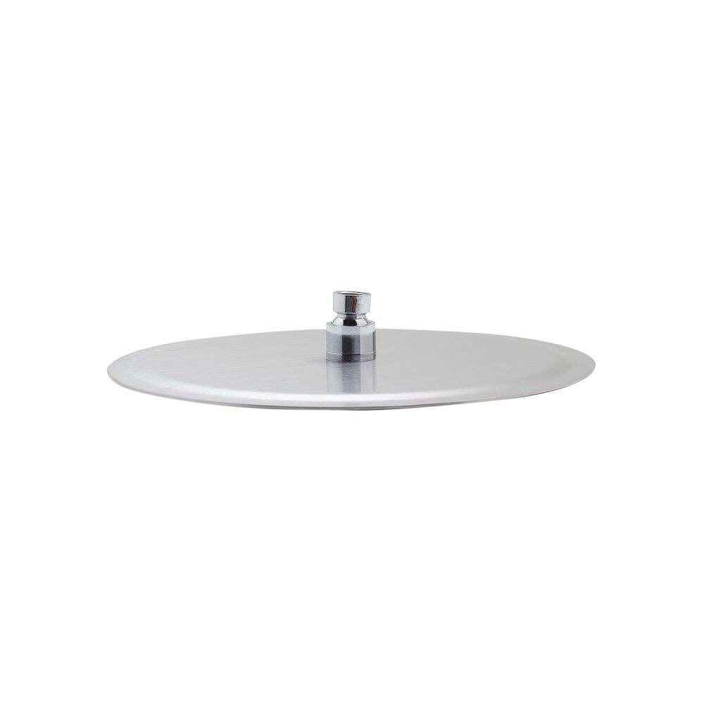 Alt View 1. Alfi - Solid Brushed Stainless Steel 12" Round Ultra Thin Rain Shower Head - Stainless Steel.