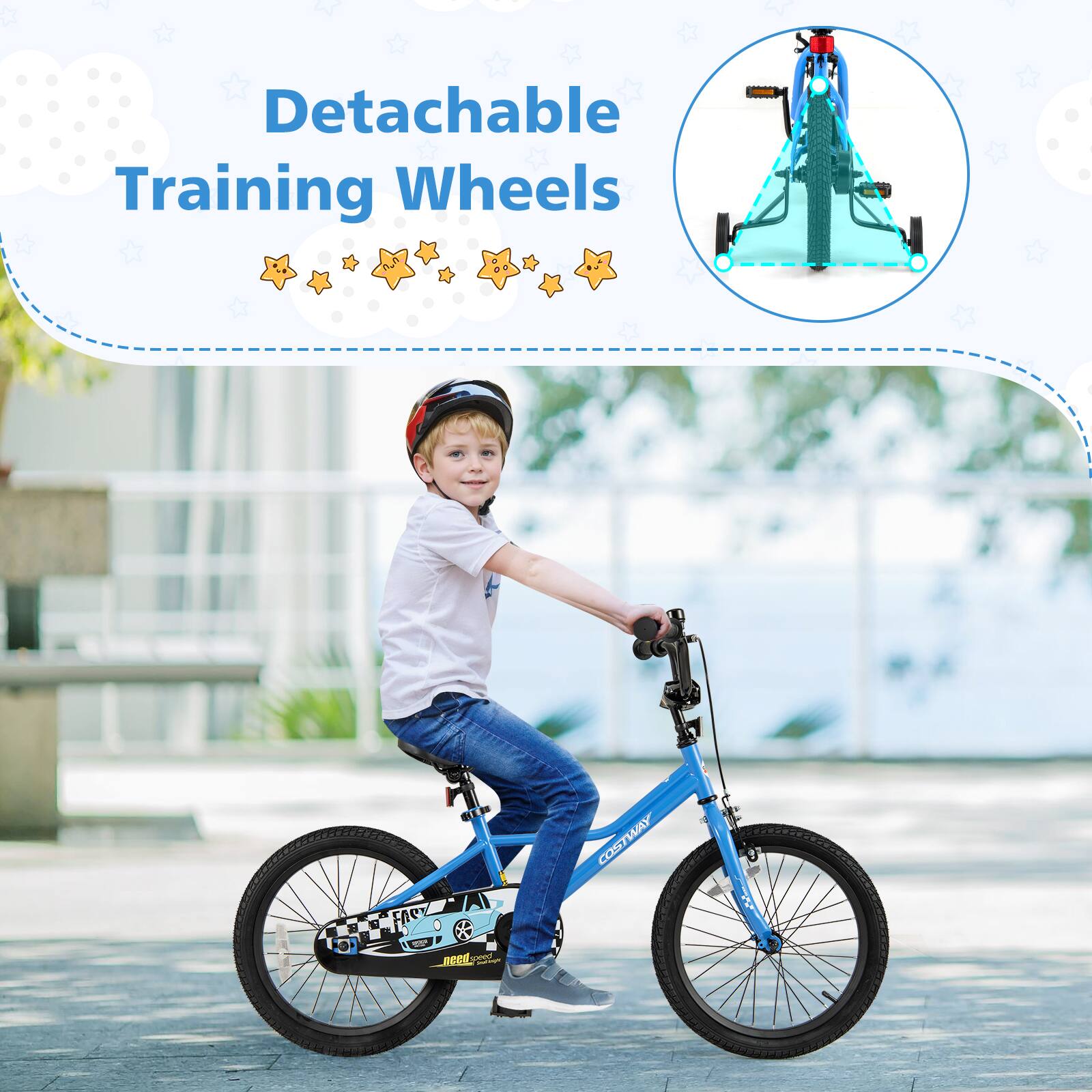 Detachable Training Wheels

COSTWAY