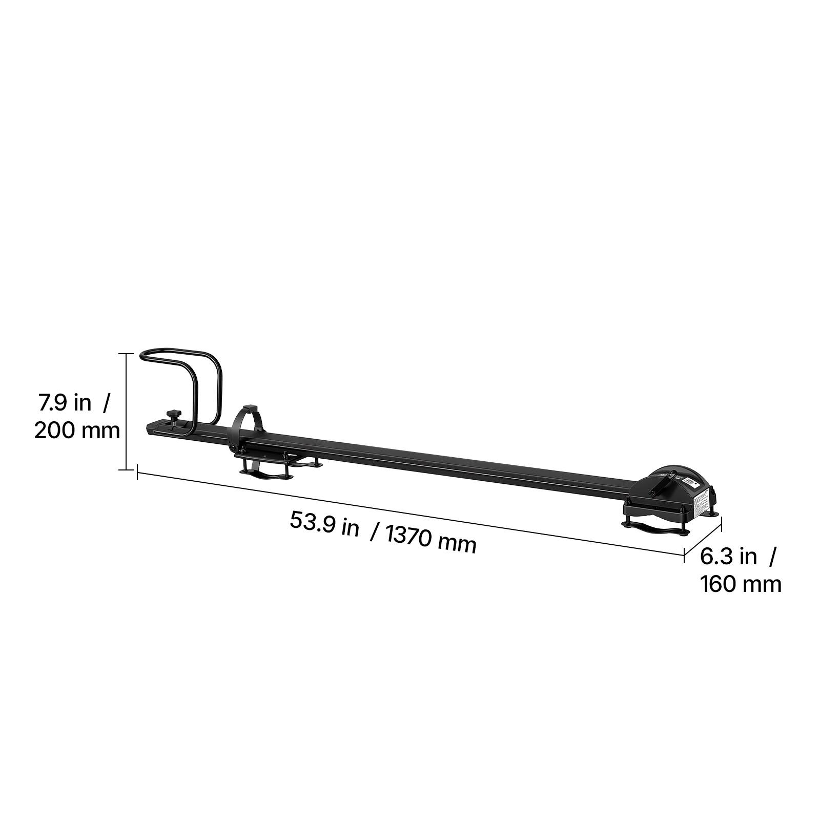 7.9 in / 200 mm  
53.9 in / 1370 mm  
6.3 in / 160 mm