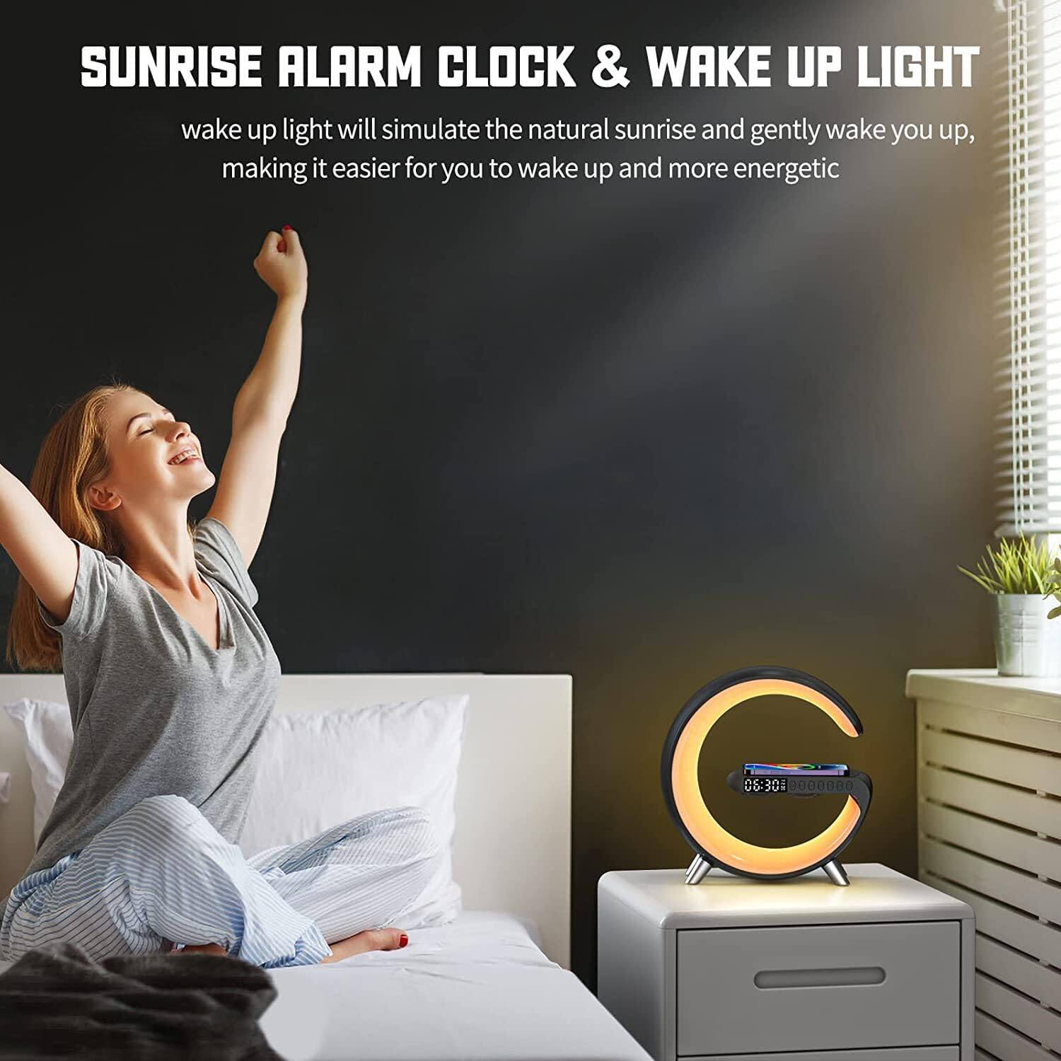 SUNRISE ALARM CLOCK & WAKE UP LIGHT

wake up light will simulate the natural sunrise and gently wake you up, making it easier for you to wake up and more energetic