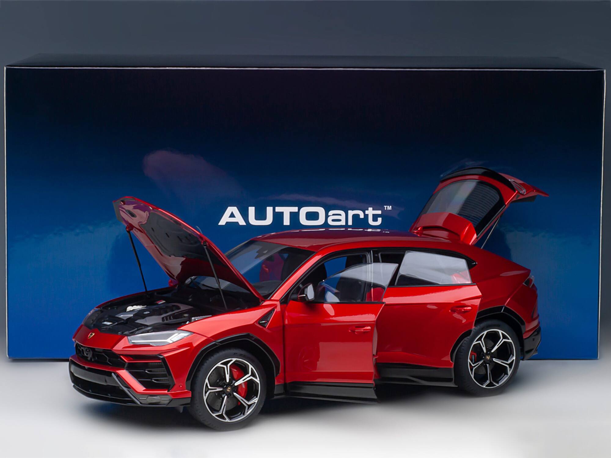 Alt View 5. Autoart - Lamborghini Urus Rosso Efesto Pearl Red 1/18 Model Car by Autoart.