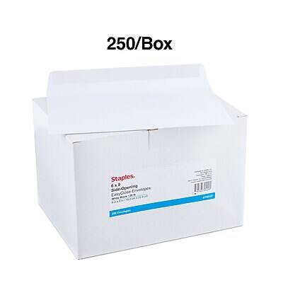 250/Box Staples  
6x9 Side-Opening Envelopes EasyClose 20