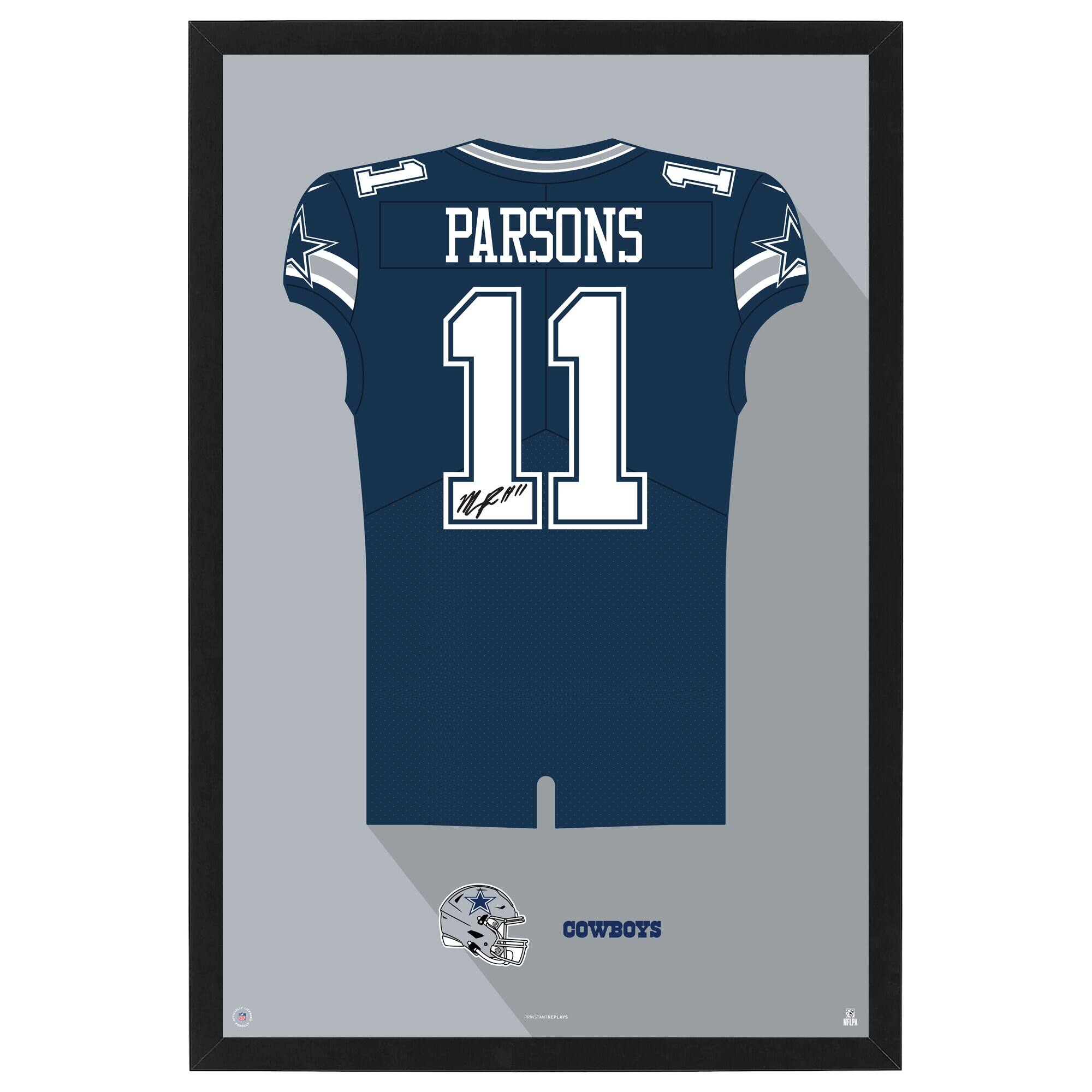 Micah Parsons Dallas Cowboys Home Jersey Framed Art Print