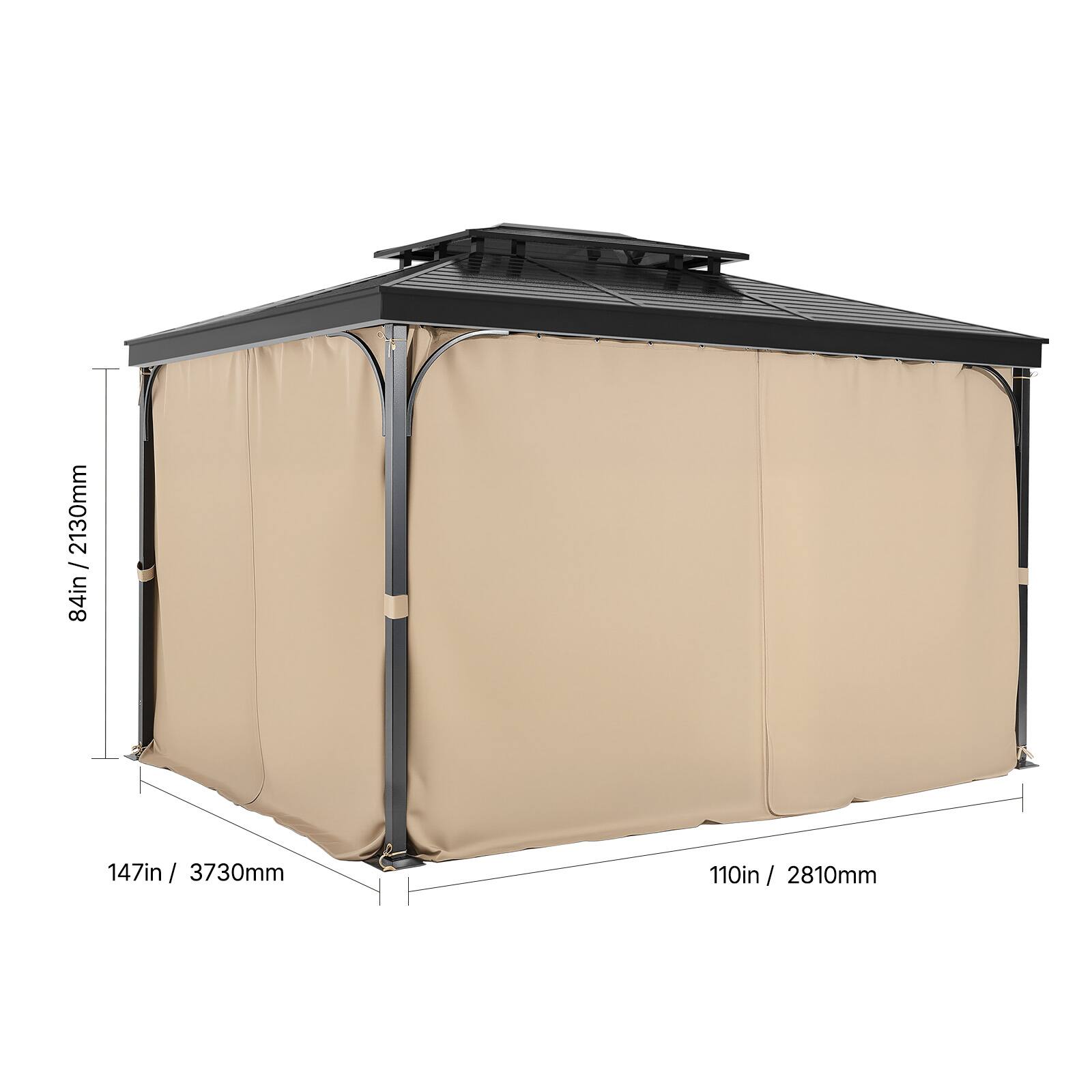 2130mm / 84in  
147in / 3730mm  
110in / 2810mm