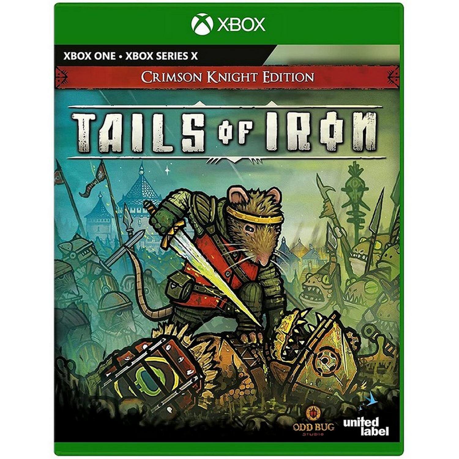 XBOX  
XBOX ONE • XBOX SERIES X  
CRIMSON KNIGHT EDITION  
TAILS OF IRON  
united label  
ODD BUG STUDIO - T (Teen 13+)