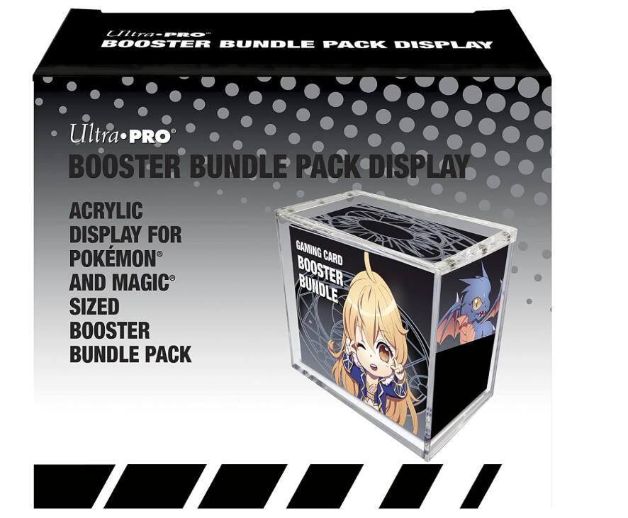 Ultra-PRO BOOSTER BUNDLE PACK DISPLAY

ACRYLIC DISPLAY FOR POKEMON AND MAGIC SIZED BOOSTER BUNDLE PACK

GAMING CARD BOOSTER BUNDLE