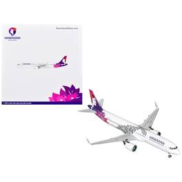 Airbus A321neo Commercial Aircraft "Hawaiian Airlines" White with Purple and Graphics 1/200 Diecast Model by GeminiJets