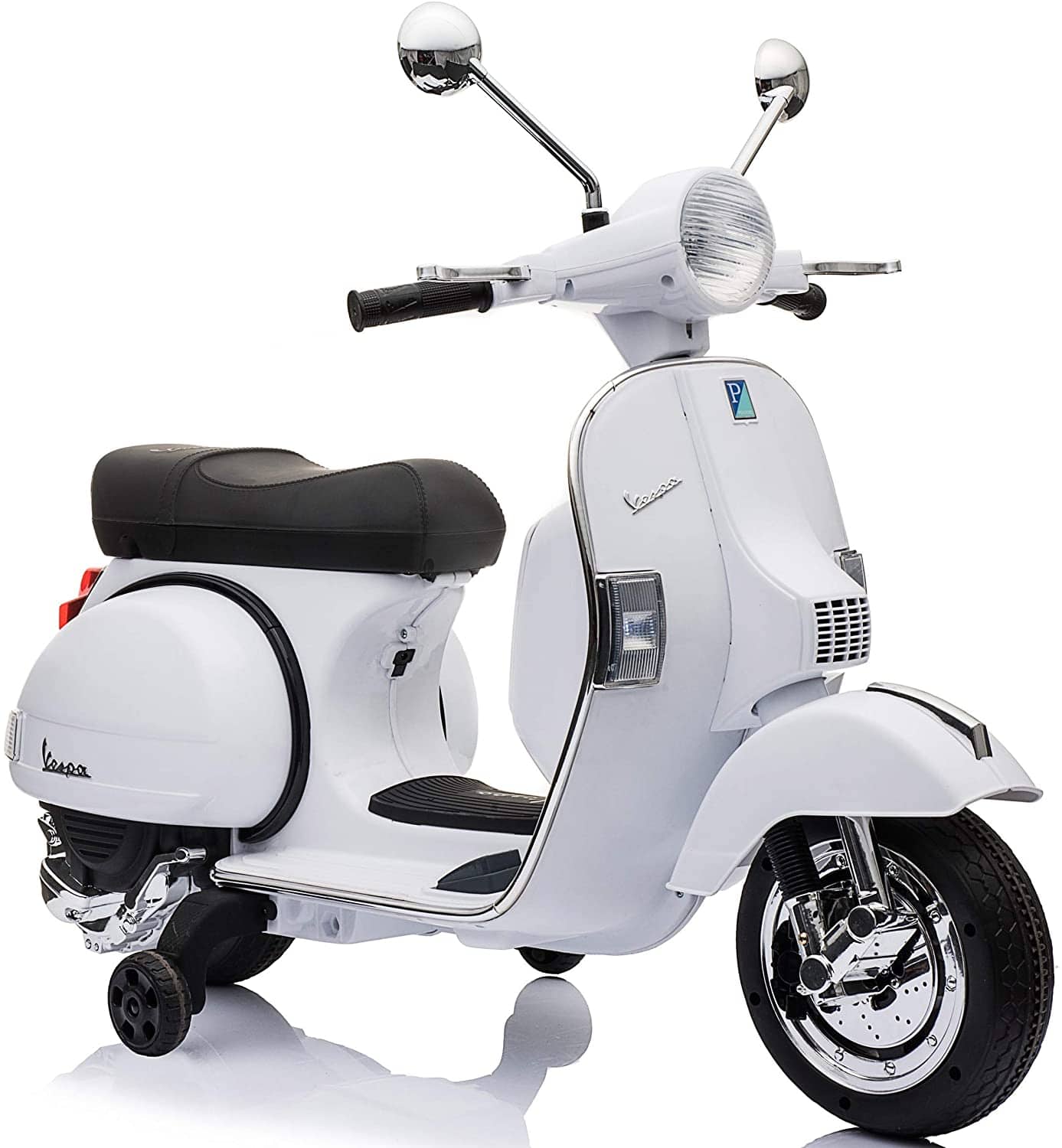 Best Ride On Cars - Vespa scooter 12V - White