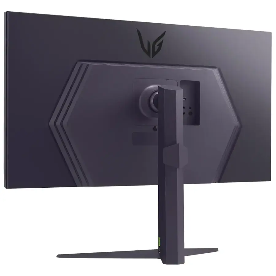 Alt View 3. LG - UltraGear 32" IPS LED QHD 180Hz 1ms G-SYNC Compatible AMD Freesync Gaming Monitor with DisplayHDR400 (HDMI, DisplayPort) - Black.