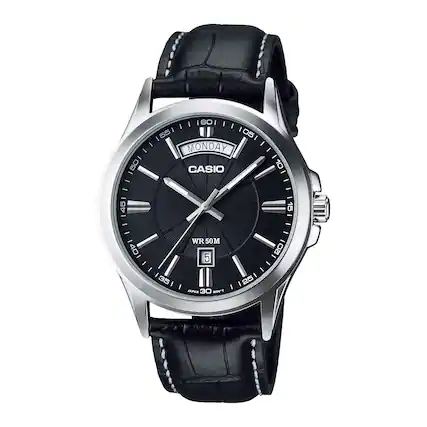 50 601 : 55 05 MONDAY CASIO 10 451 = I - - 15 I - : i 40 i WR 50M 5 - 201 - - I 35 I : JAPAN 30 T'VOM - 25