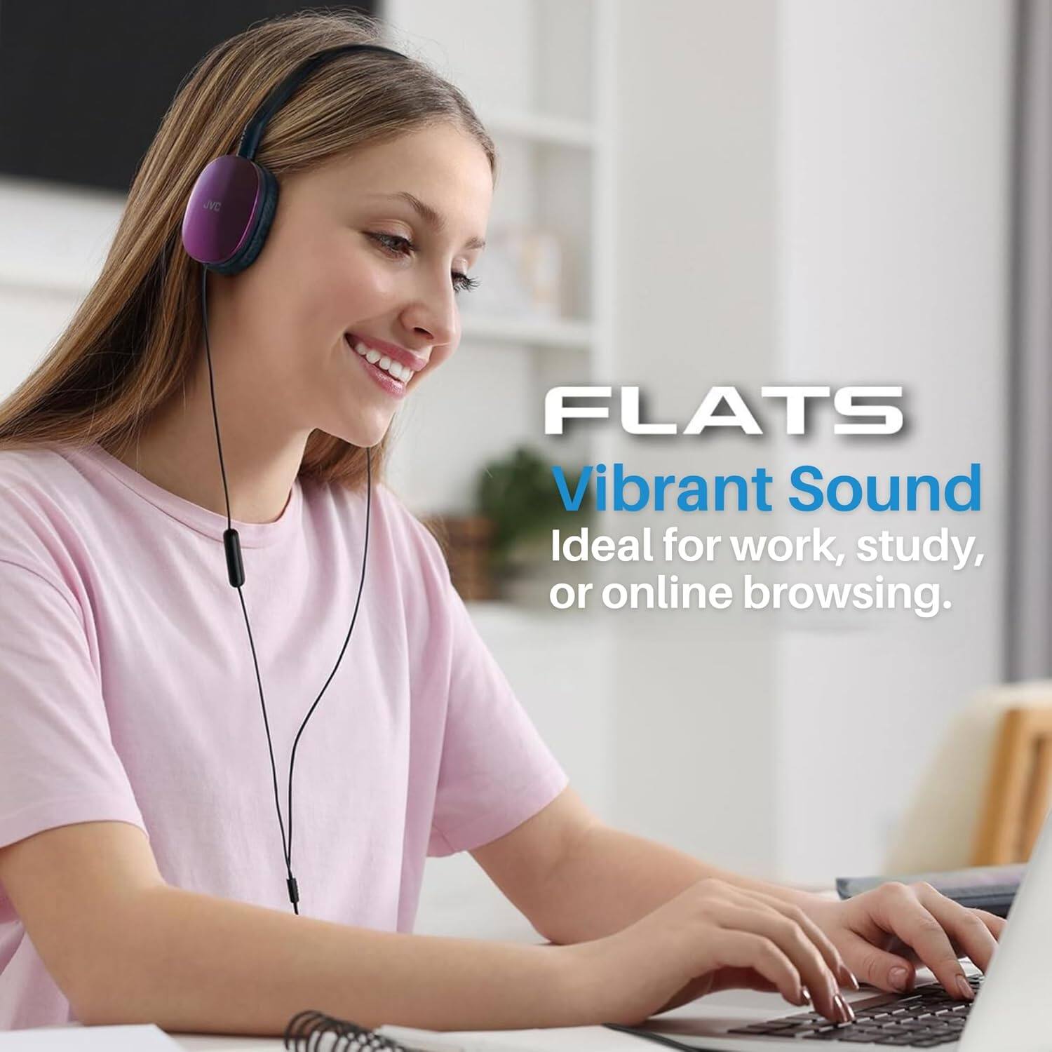 FLATS  
Vibrant Sound  
Ideal for work, study, or online browsing.