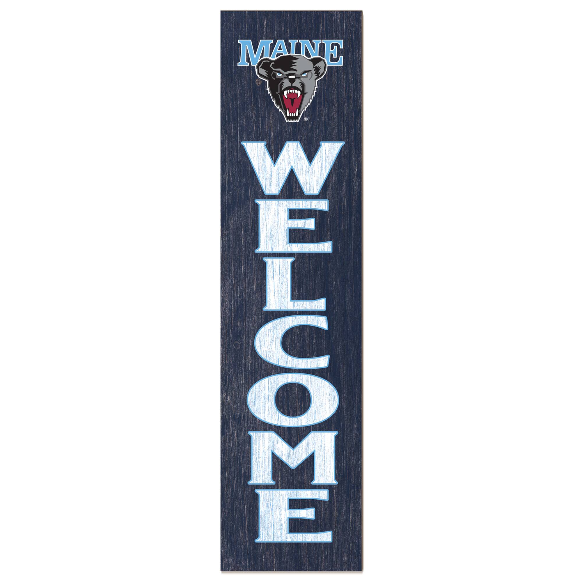 Maine Black Bears 12'' x 48'' Welcome Leaner