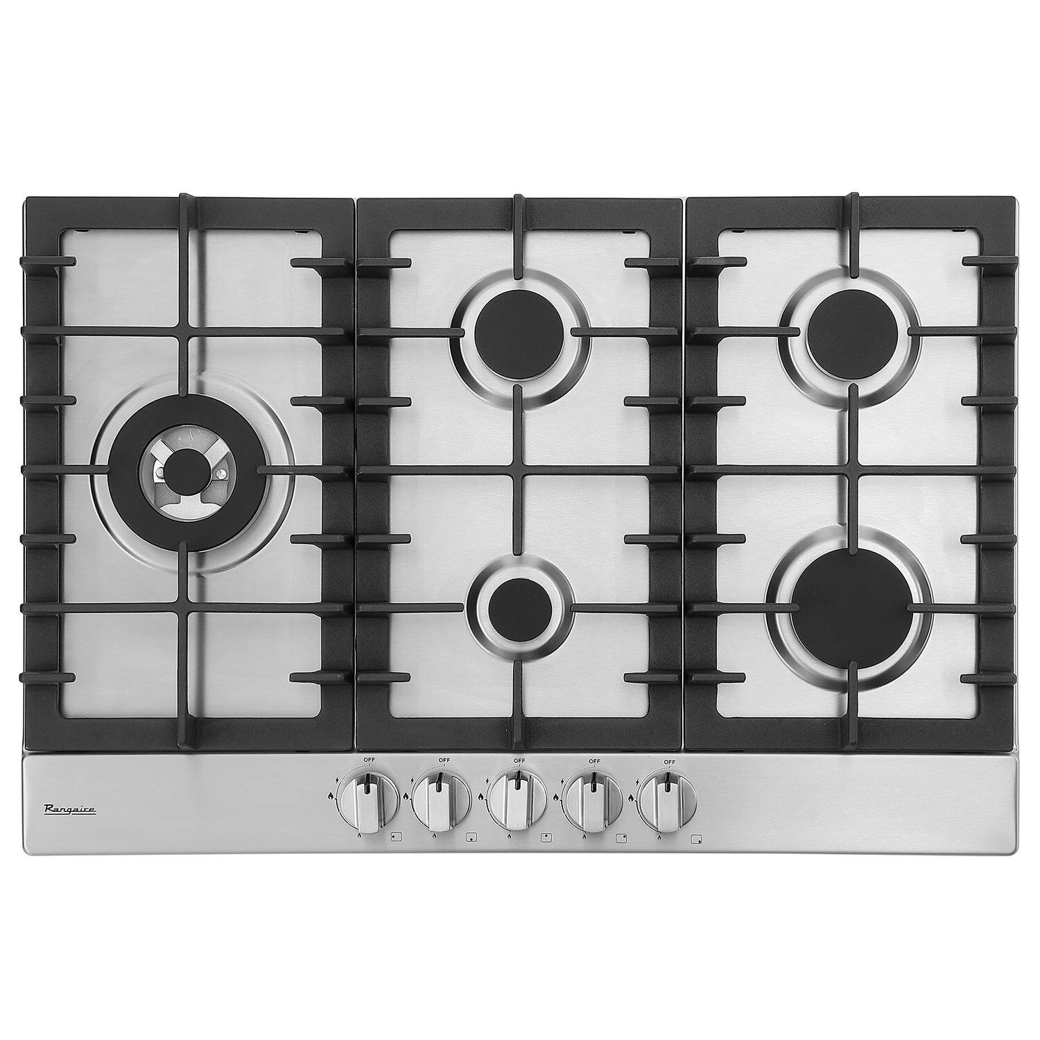Rangaire - 30" Gas Cooktop 5 Burners Stainless Steel RCG301S - Stainless Steel