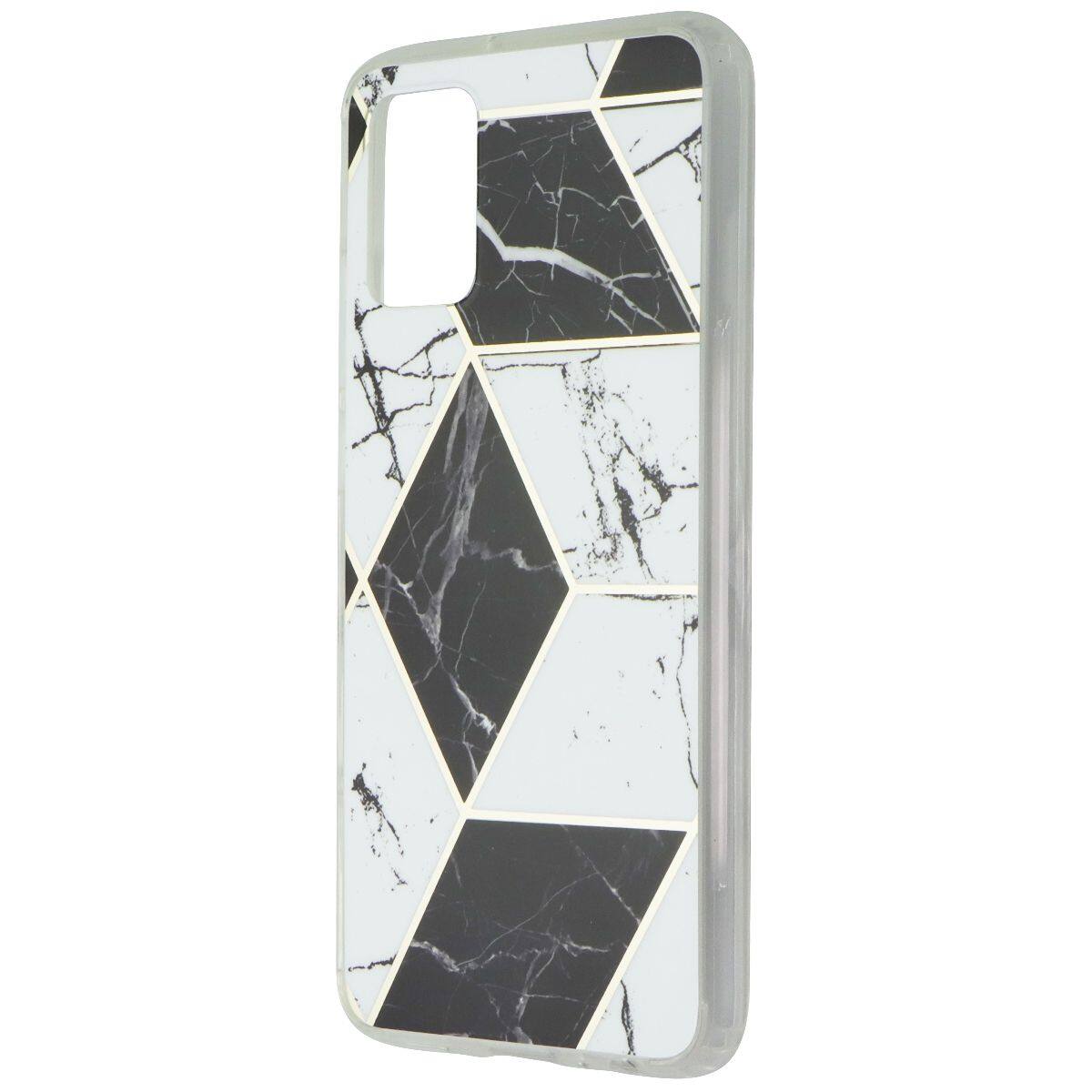 Front. Mybat - MyBat Fusion Series Case for Samsung Galaxy A02s - Electroplated Black Marbling - Multicolor.
