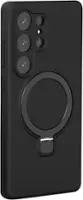 SaharaCase - Venture Series Silicone Kickstand Case for Samsung Galaxy S25 Ultra - Scorpion Black - Angle_Zoom