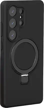 SaharaCase - Venture Series Silicone Kickstand Case for Samsung Galaxy S25 Ultra - Scorpion Black