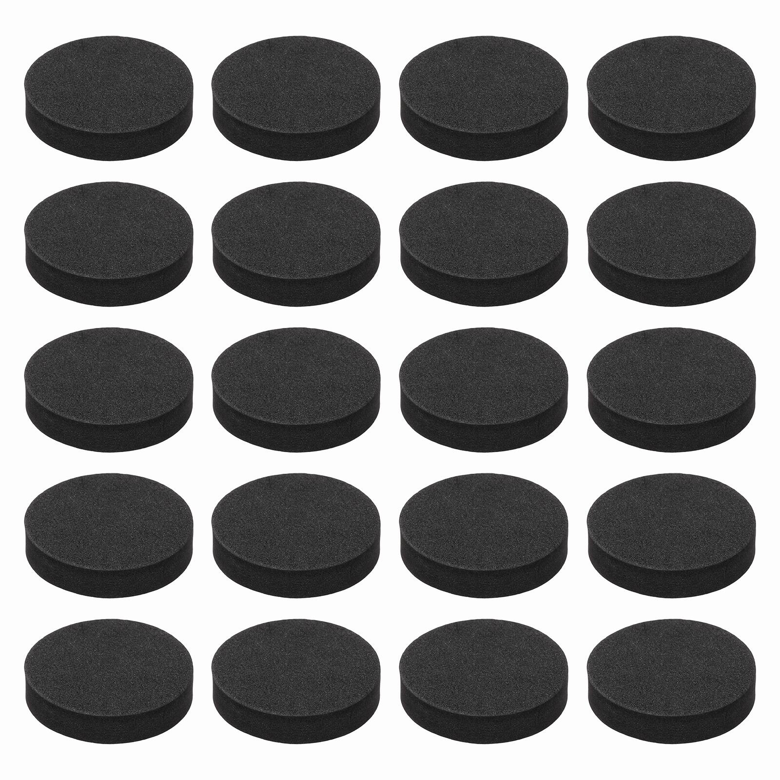 Unique Bargains - Single Sided Speaker Isolation Pads 35x8mm Round EVA Acoustic Foam Anti-Vibration Feet for Speaker Subwoofer, 32pcs - Black price history on PriceWatchPro