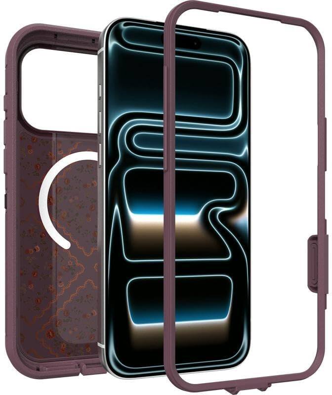 Alt View 2. OtterBox - OtterBox iPhone 17 Pro Max , Bundle: Defender Series XT Case & Screen Protector - Snaps on MagSafe - Rugged & Durable - Dusk Reverie (Purple).