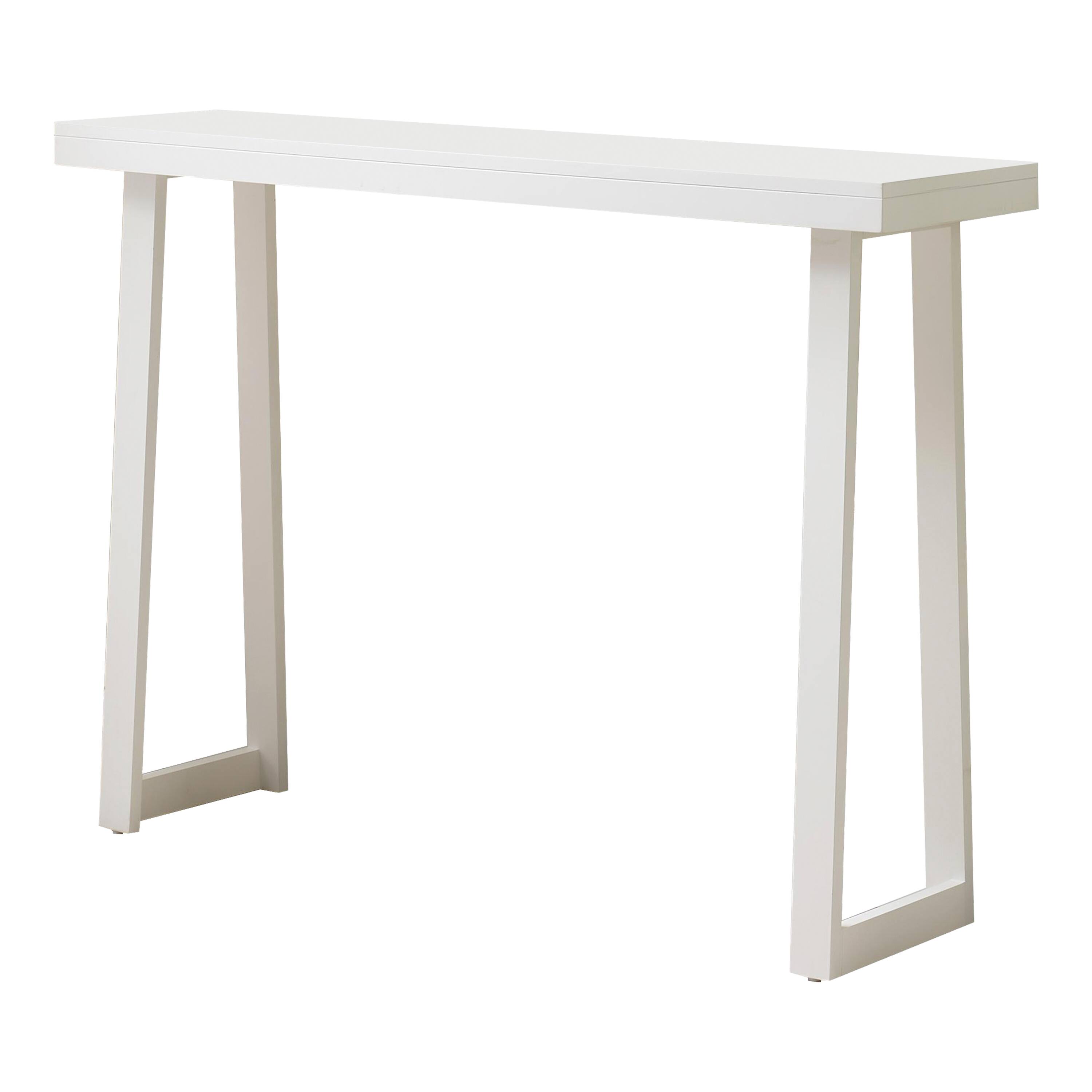 Angle. Kings Brand Furniture - Kings Brand Furniture Claude Narrow Console Table - Open White.