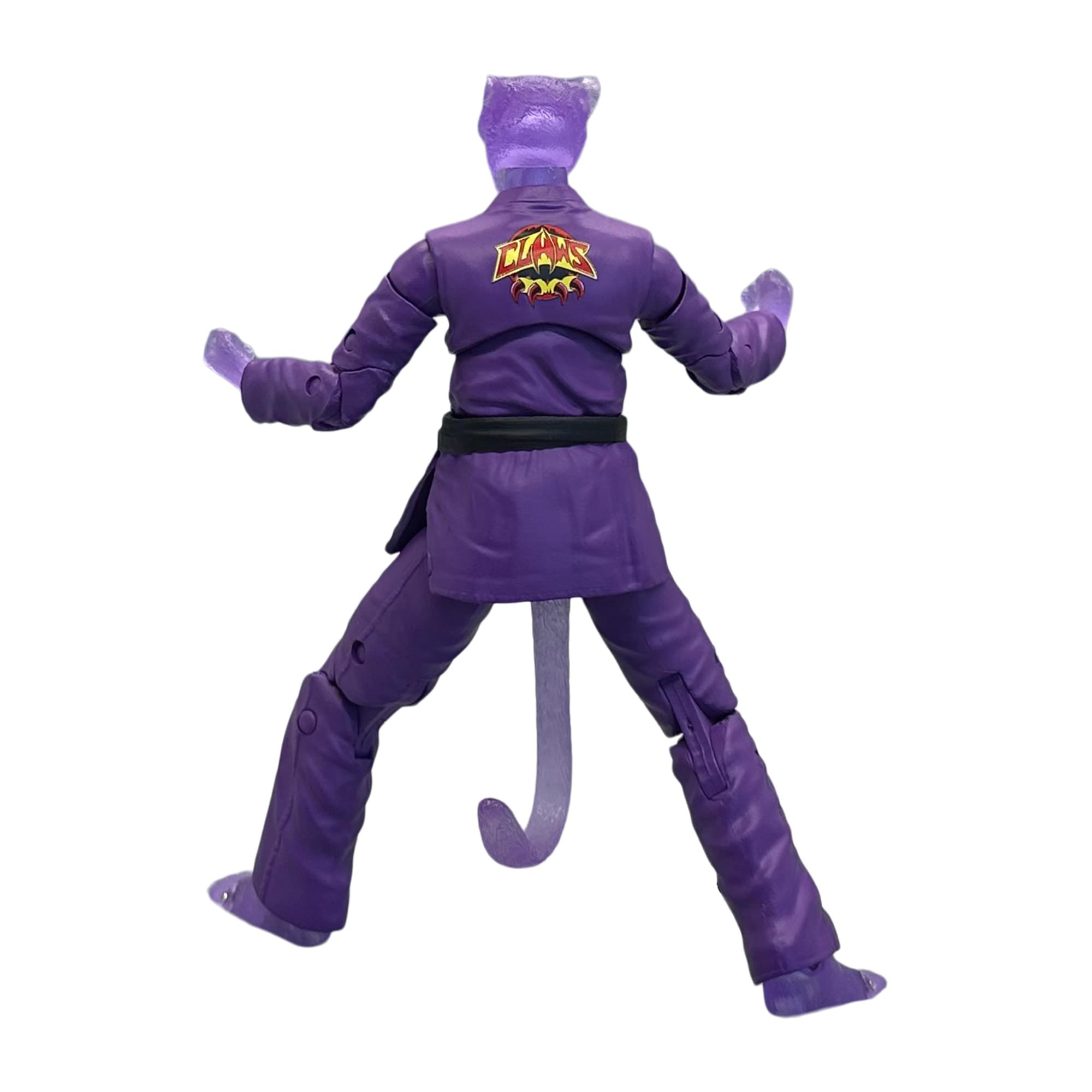 Alt View 2. Icon Heroes - Zoo Jitsu Fighters 6 Inch Action Figure | Jairo the Jaguar Supercharged - Purple.
