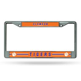Rico Industries - Clemson Tigers Chrome Metal License Plate Frame - Multi
