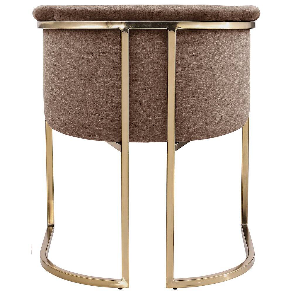 Alt View 1. Meridian Furniture - Tierra Brown Velvet Dining Chair - Brown.