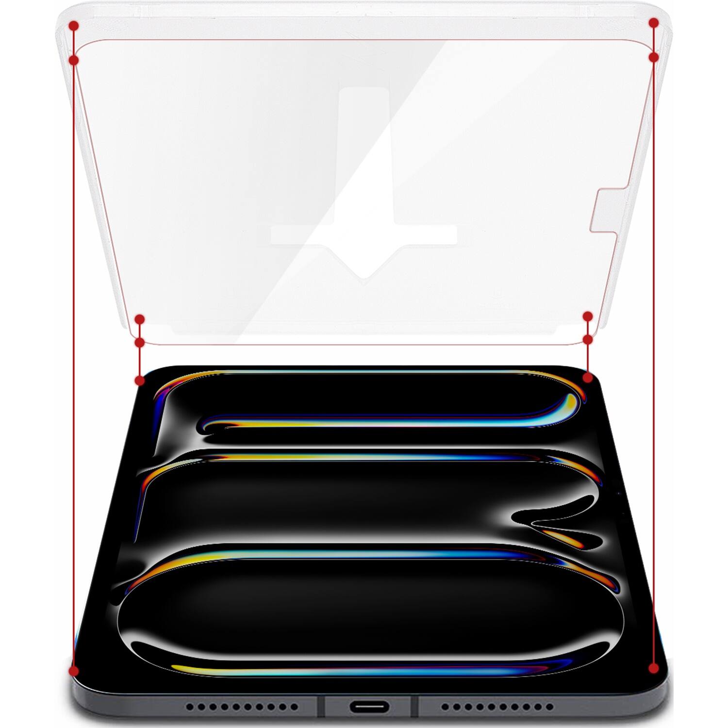 Alt View 12. SaharaCase - Easy Apply Tempered Glass Screen Protector for Apple iPad Pro (M4) 13" 2024 - Clear.