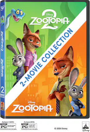 Front. Zootopia / Zootopia 2: 2-Movie Collection - DVD.