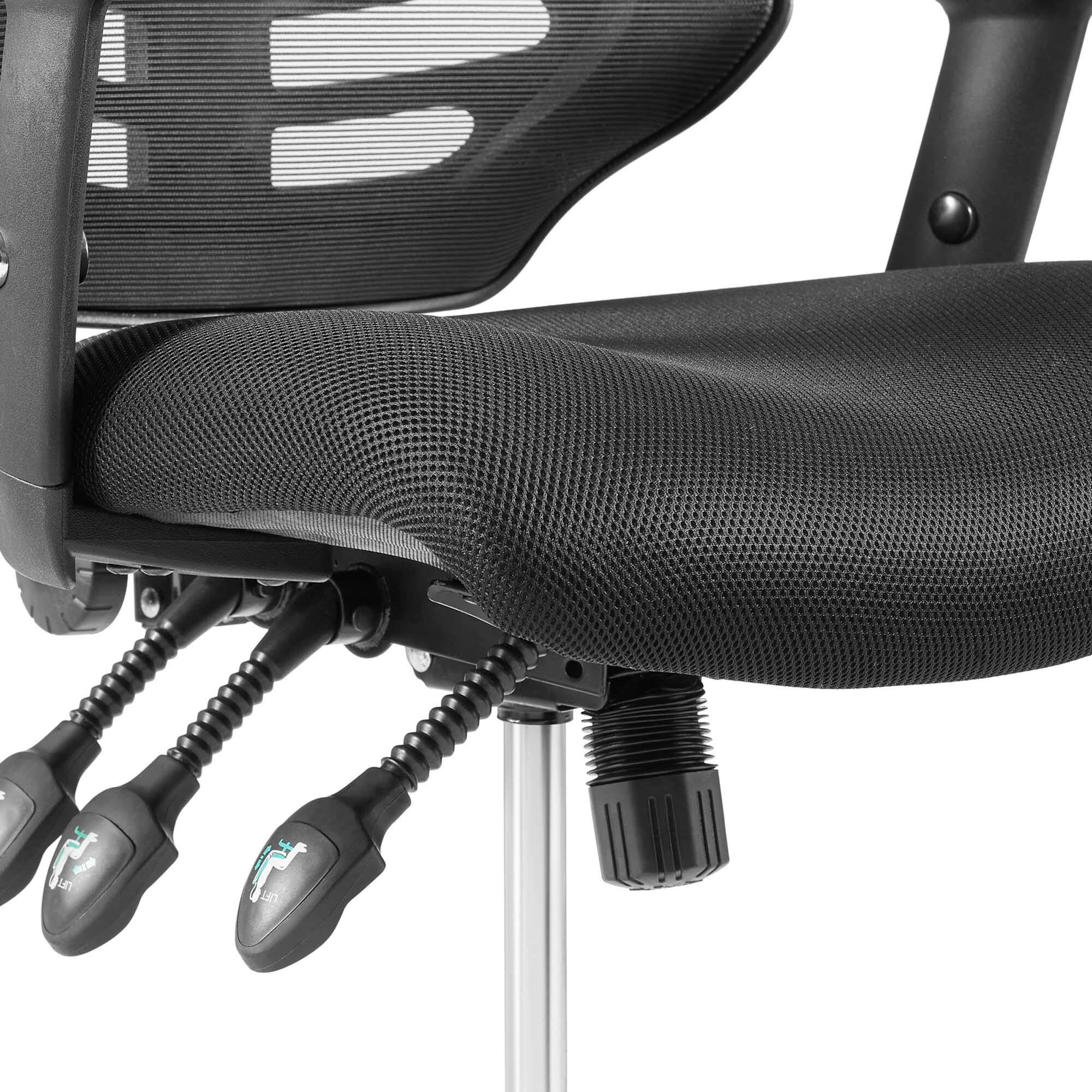 Alt View 1. Modway - Calibrate Mesh Drafting Chair by Modway - Black.