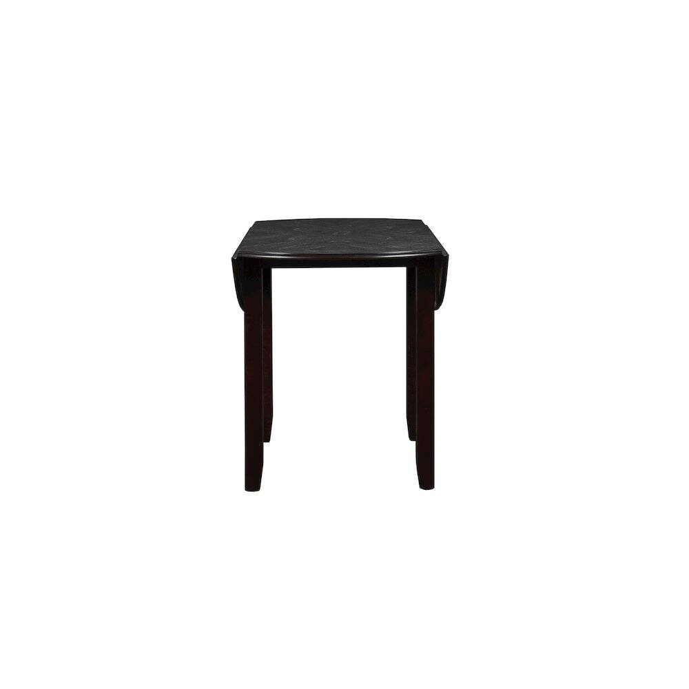 Alt View 2. New Classic Furniture - Gia 3-Piece 42" Wood Drop Leaf Dining Set - Brown.