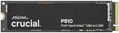 The text on the image reads: "Micron Crucial P510 TM R NVMeTM PCle Gen5 2280 M.2 SSD."
