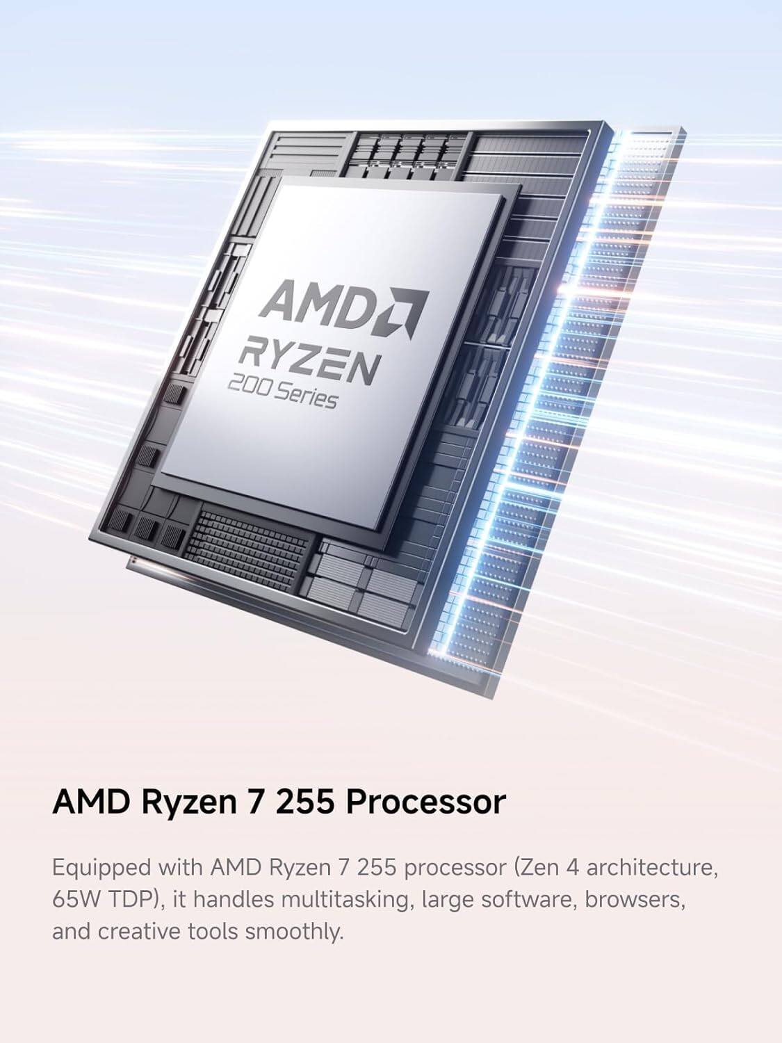 Minisforum AI X1 Mini PC, AMD Ryzen 7 255, 32GB RAM, 1TB SSD