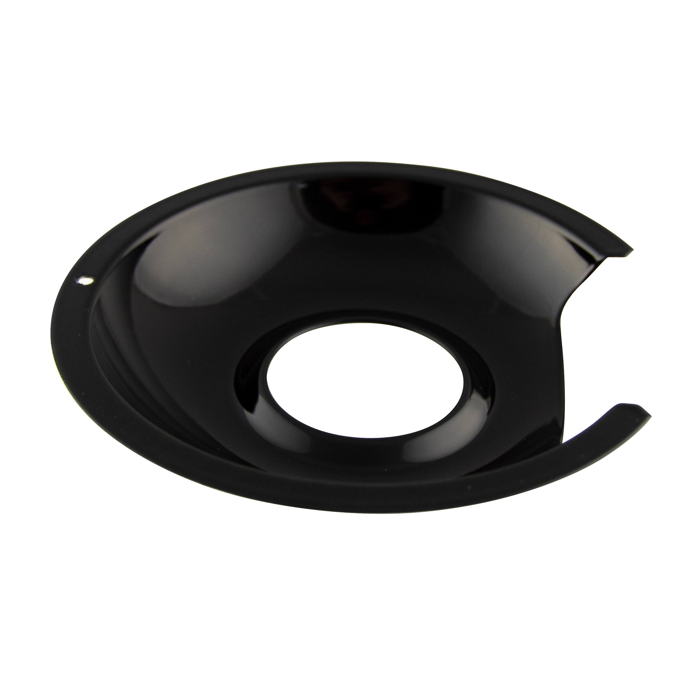 Alt View 7. Range Kleen - Range Kleen P1056RGE8 Style D 8pk Heavy Duty Black Porc Drip Pans & Trim Rings, 2 each Large and Small.