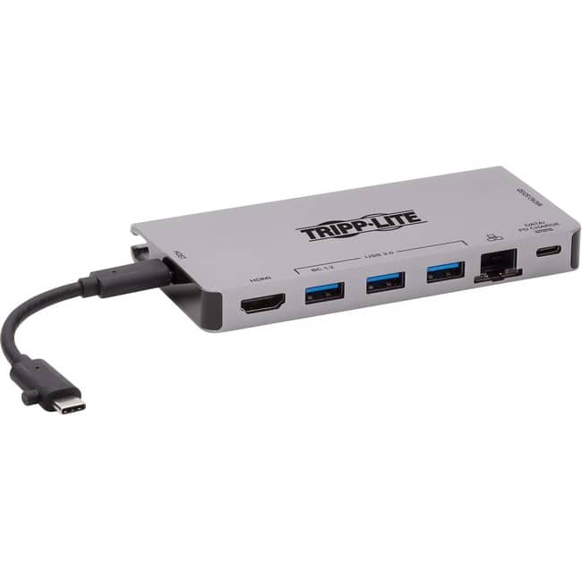 Eaton Tripp Lite Series USB-C Dock - 4K HDMI, USB 3.x (5Gbps), USB-A/C Hub Ports, GbE, Memory Card, 100W PD Charging