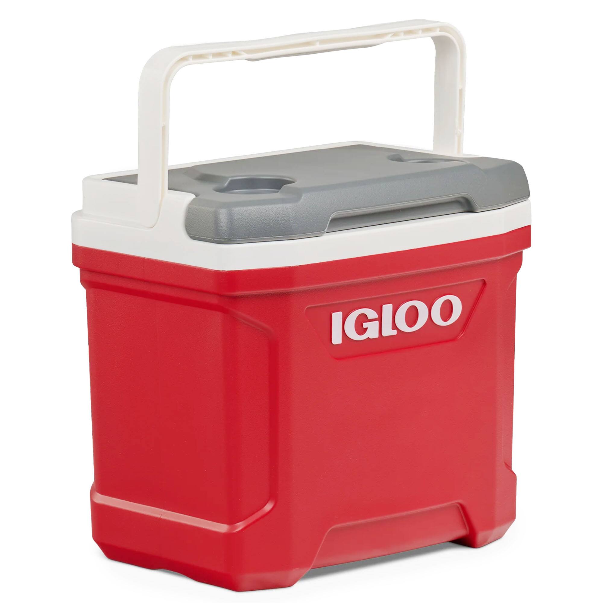 Alt View 3. Igloo - Igloo Latitude 16 QT Hard Cooler - Red/Meteorite - Red/Meteorite.