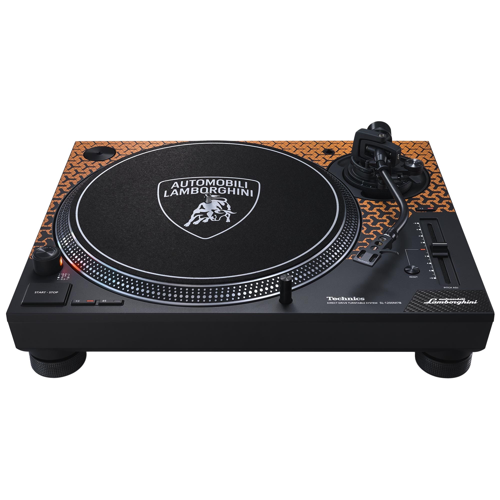 Technics SL-1200MK7 Direct Drive Turntable Lamborghini Edition Orange SL-1200M7BPD  - Best Buy