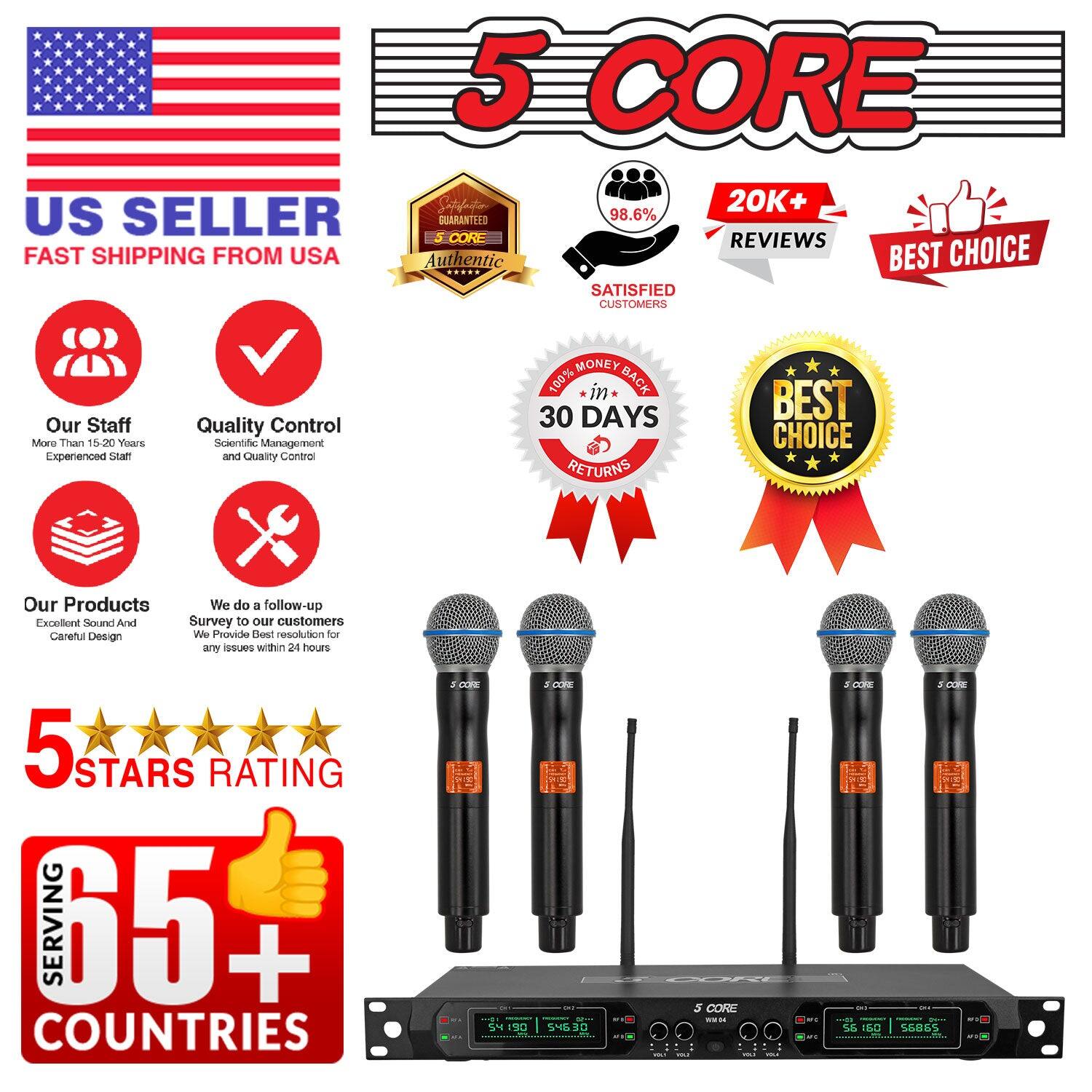 5 CORE
20K+ REVIEWS
US SELLER
FAST SHIPPING FROM USA
Authentic
98.6% SATISFIED CUSTOMERS
BEST CHOICE
BEST CHOICE
Our Staff
More Than 15 Years Experienced Staff
Quality Control
Scientific Management and Quality Control
100% MONEY BACK
30 DAYS RETURNS
Our Products
Excellent Sound And Careful Design
We do a follow-up Survey to our customers
We Provide Best resolution for any issues within 24 hours
5 STARS RATING
SERVING 65+ COUNTRIES