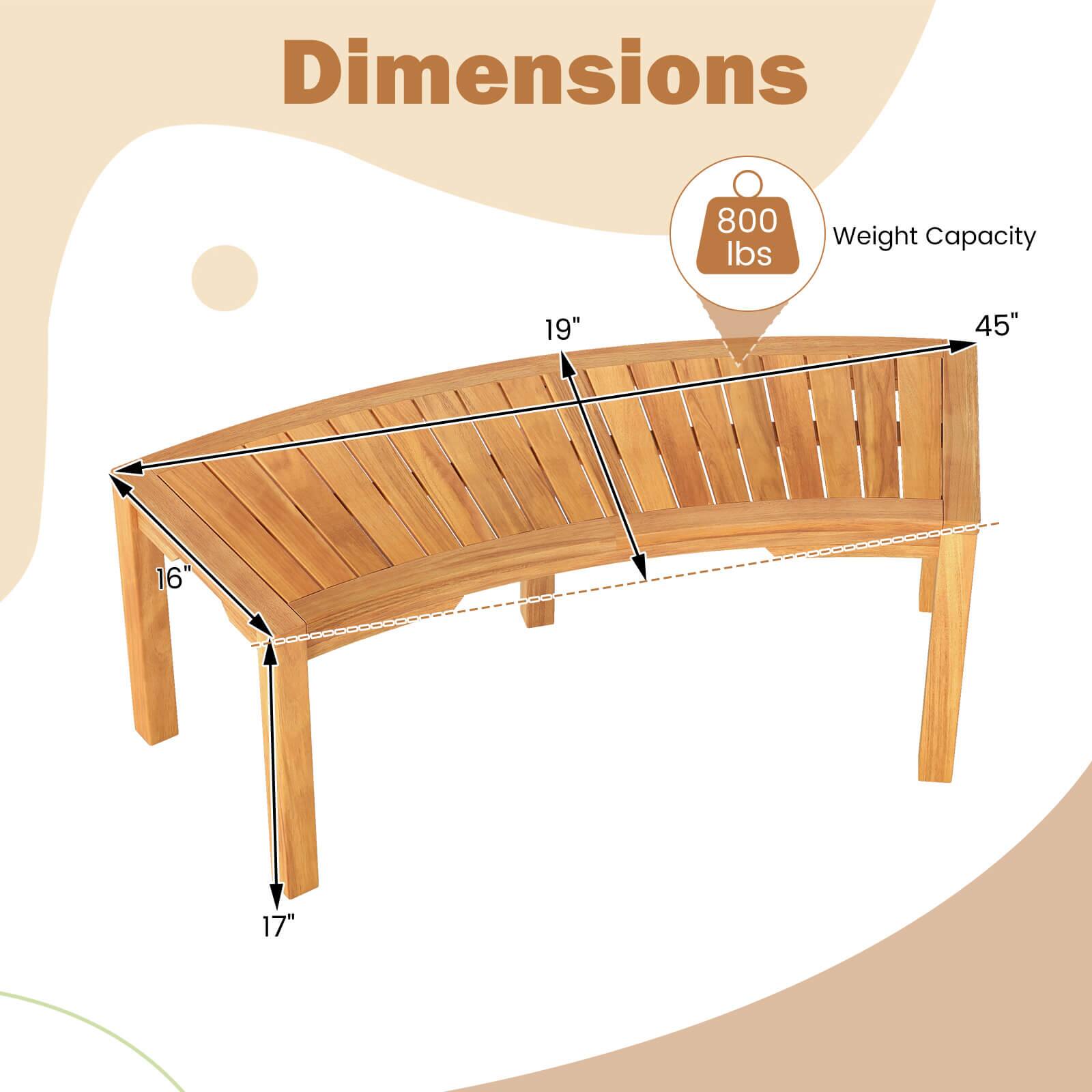 Dimensions 19" 45" 16" 17" Weight Capacity 800 lbs