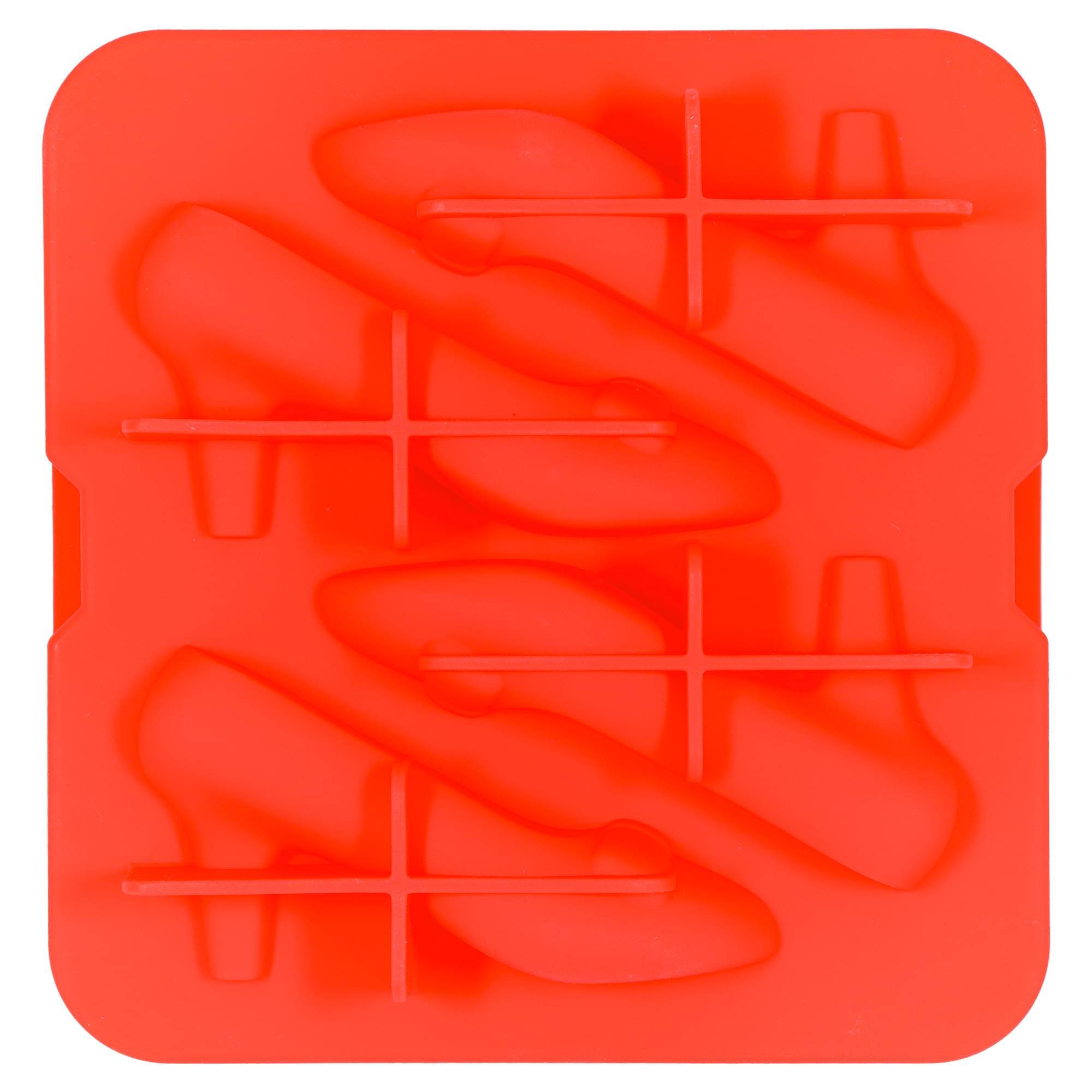 Alt View 3. ICUP - Wizard Of Oz Ruby Slippers Molded Silicone Ice Cube Tray | Makes 4 - Red.