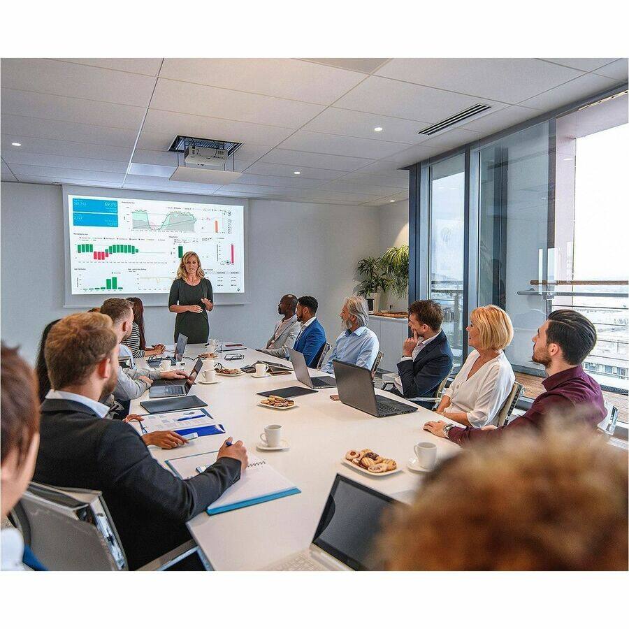 Alt View 3. Sharp - Sharp NEC Display XP-P721Q-W DLP Projector - 16:9 - Floor Mountable, Ceiling Mountable - 3840 x 2160 - Front, Rear, Rear - White.